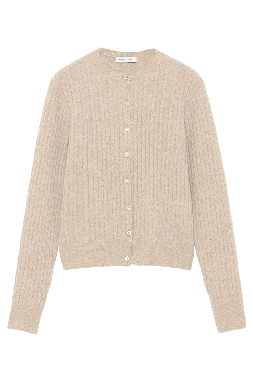 マディソンブルー カシミア混 ロングカーディガン マディソンブルー