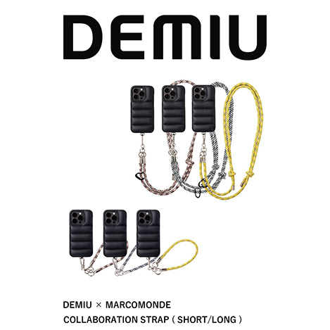 「マルコモンド」×「デミュウ」の初コラボアイテム“ストラップとレザーコードクリップのセット”が登場