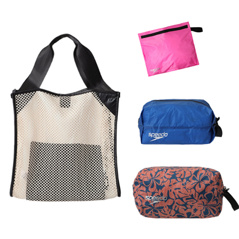 水際でも重宝する「スピード」のバッグ＆ポーチ