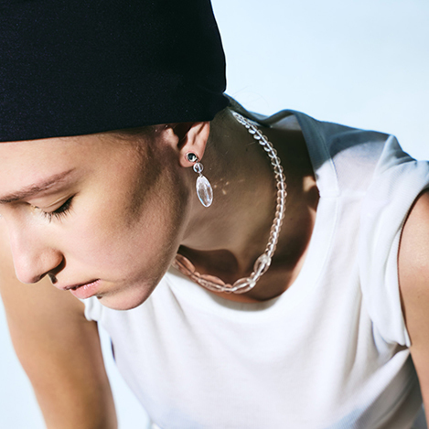 leur logette ルールロジェット ベスト ジレ 異素材 ビーズ ラメ leur logette/ルール ロジェット｜「ルールロジェット」のベスト