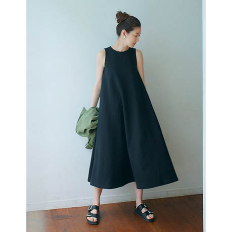 【新品未使用】DAISY LINデイジーリンスイムドレス⭐︎S DAISY LIN/デイジーリン｜旅支度はこれで完璧！シワにならない