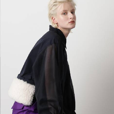 2019AW nagonstans ポンチョ　ナゴンスタンス CO Ripstop ボリュームドレープシャツ（シャツ/ブラウス