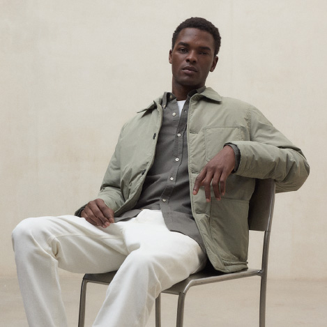 ENFOLD STAND SHORT COAT ショートコート ネイビー 36 ENFOLD STAND