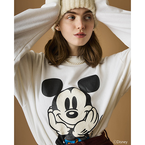 シンゾーンMICKEY SWEAT パーカー ボルドー-