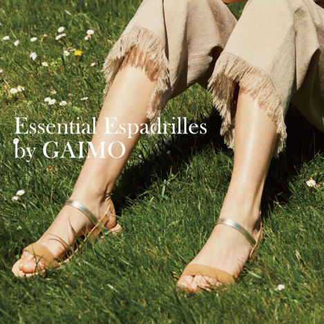 ナチュラルだけじゃない。都会派にもハマるガイモの定番エスパドリーユ
