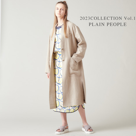 plain people wool フードコート ロングコート ジャケット/アウター レディース 値段 正規