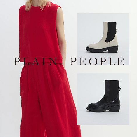PLAIN PEOPLE(プレインピープル)｜リバーシブルポンチョコート
