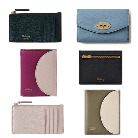 Mulberry(マルベリー)｜Folded Multi-Card Wallet/ブラック の