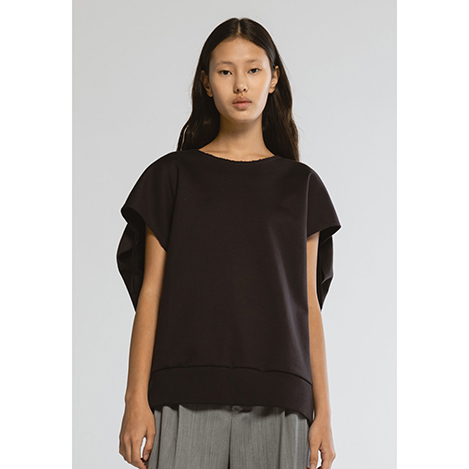 CINOH/チノ】別注 REFINA ZIP T-SHIRT/リフィナコットン
