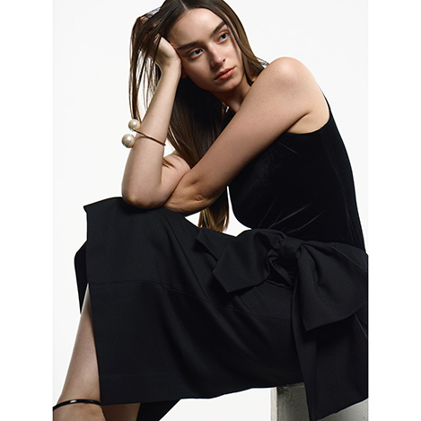 トップス borders at balcony peplum tee BORDERS at BALCONY/ボーダーズアットバルコニー】PEPLUM WRAP