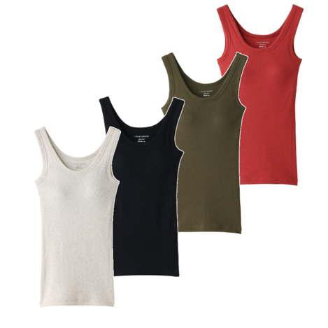 役に立つ! カップ付きタンクトップ