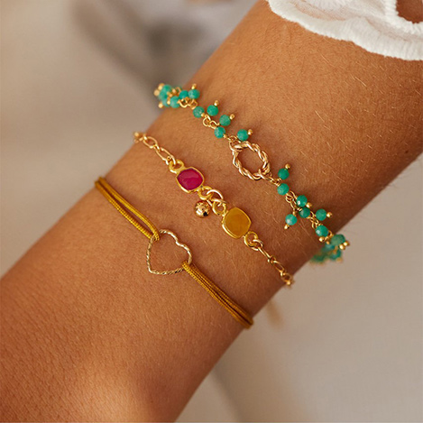 パリジェンヌ流のブレスレットレイヤード