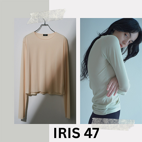 IRIS 47 イリスフォーセブン プリーツロングスリーブトップス ホワイト IRIS 47｜イリスフォーセブンのカットソー・Tシャツ通販｜ELLE