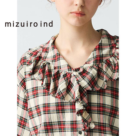 mizuiro ind(ミズイロインド)｜バックシャギードレープカーディガン/ブラック の通販｜ELLESHOP・(エル・ショップ)