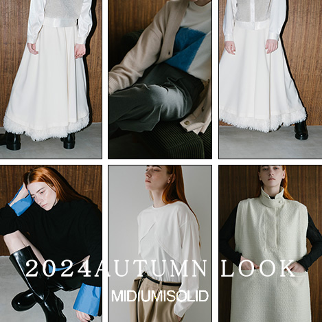 【Cider】Vネックソリッドスプリット ミディドレス★3色 MIDIUMISOLID(ミディウミソリッド)｜V neck all in one.S