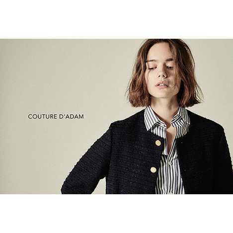 【リネン57%】【36】COUTURE D'ADAM ノーカラージャケット リネン57%】【36】COUTURE D'ADAM ノーカラージャケット COUTURE
