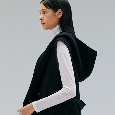 ベイジBEIGE. ノースリーブベスト BEIGE，｜ベイジ，のベスト・ジレ（ジャケット）通販｜ELLE SHOP