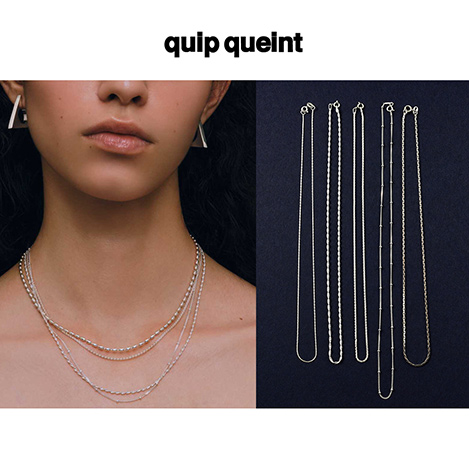 シルバーチェーンのレイヤードスタイル