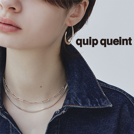 quip queint(クイップ クエイント)｜box chain ネックレス/シルバー の