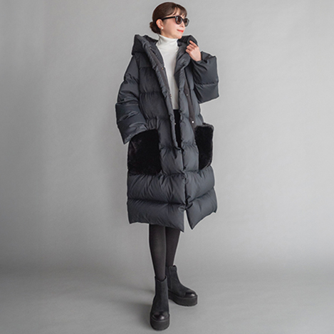 DAISY LIN(デイジーリン)｜Love Fur Rich Coat/ブラックブラック