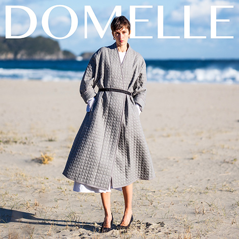 お値下げ中‼️ドメル Domelle ウールポプリンダブルブレスト
