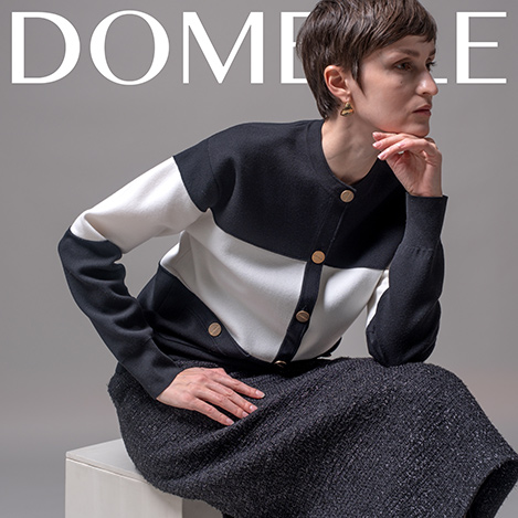 DOMELLE(ドメル)｜ウール ポプリン ダブルブレストジャケット