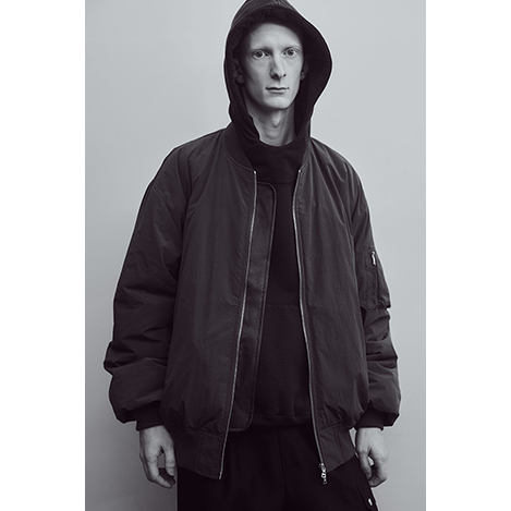 ssstein | シュタイン NYLON TWILL HOODED ZIP UP JACKET(BLACK