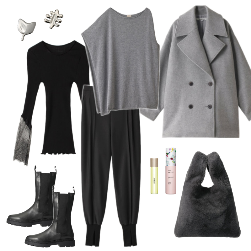 レッドが新鮮! 今年のニット ELLESHOP.jp