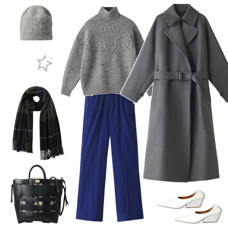 イレーヴ/YLEVE SUPER 100'Sメルトンベルトコート ELLE SHOP】HOT