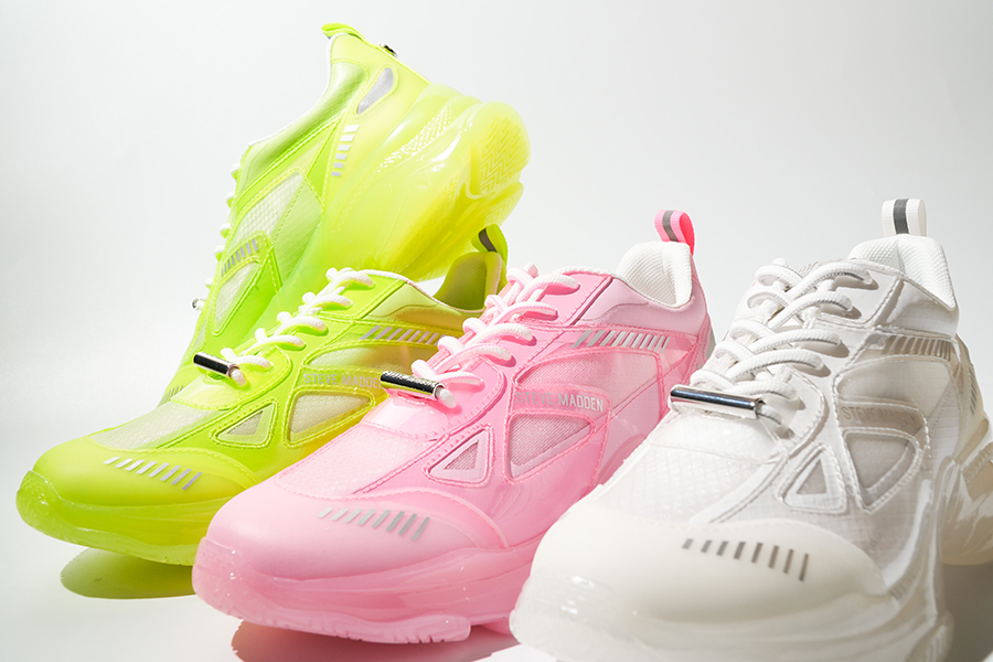 STEVE MADDEN ピンク ボリュームソール スニーカー STEVE MADDEN スニーカー ボリュームソールスニーカー/STEVE