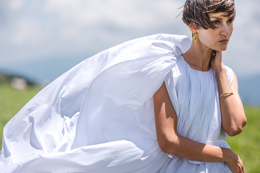 2024年製☆DOMELLE　ドメル　ワンピース　ブルー　M　974799 2024年製☆DOMELLE ドメル ワンピース ブルー M 974799 2024年春夏