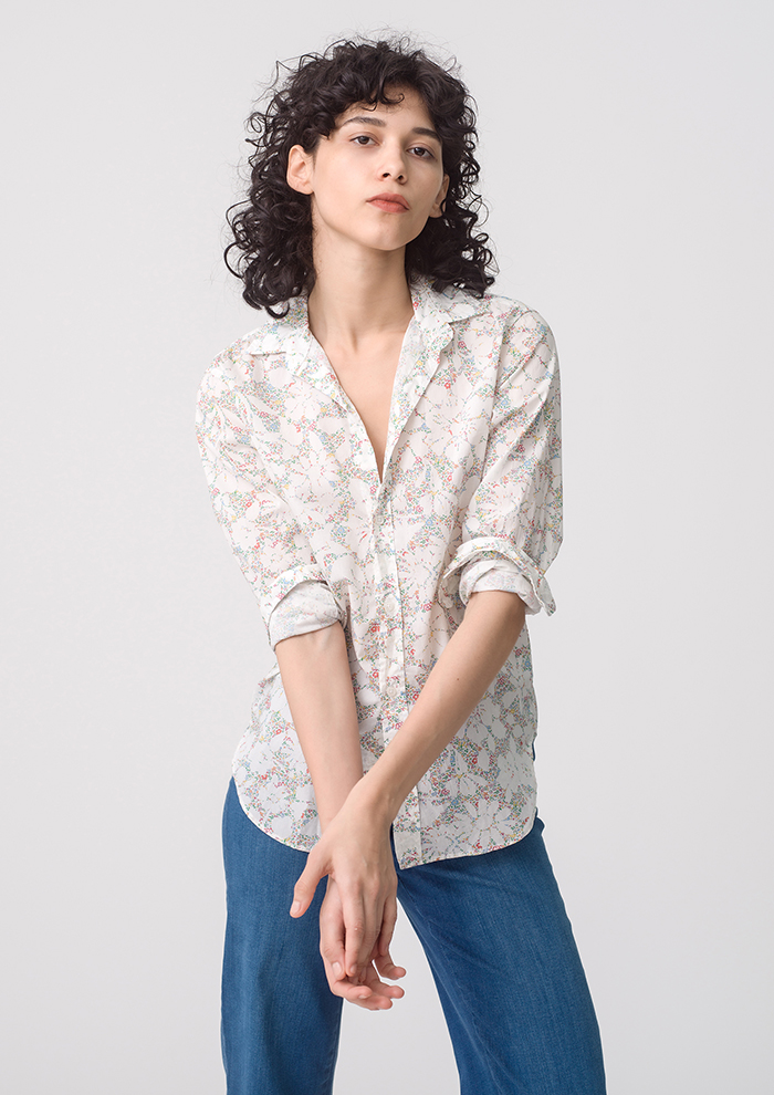 限定モデル FRANK&EILEEN DON 総柄リネンシャツ XS M相当 Frank＆Eileen(フランク＆アイリーン)｜【ETRE TOKYO