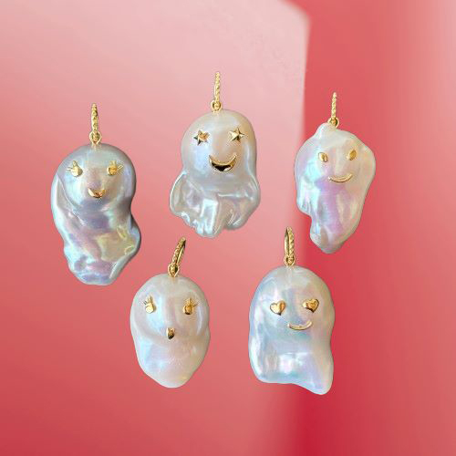☆専用出品☆cadeauxカドーおばけちゃんチャーム淡水パールK18YG ☆専用出品☆cadeauxカドーおばけちゃんチャーム淡水パールK18YG