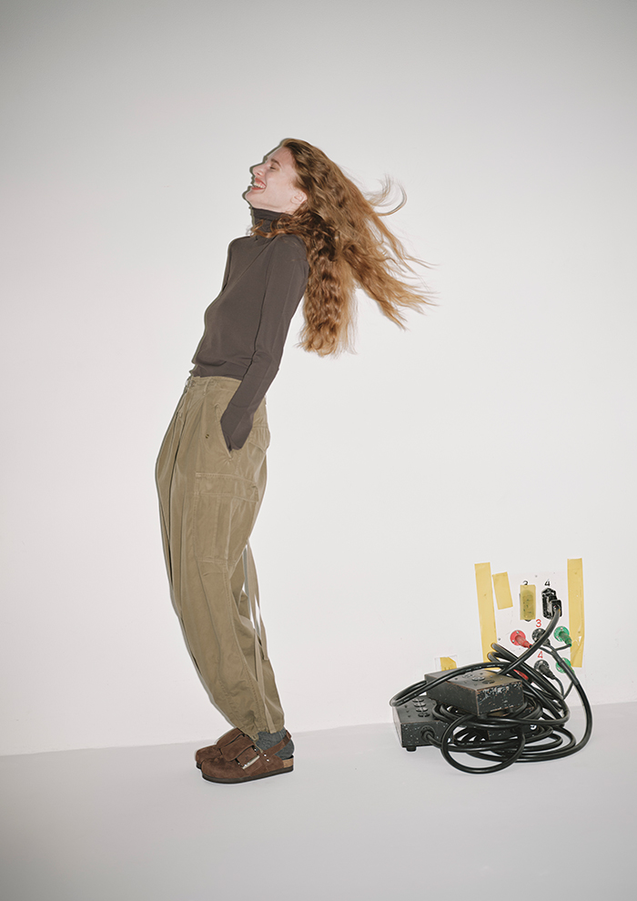 【pippichic】 PIPPICHIC ブーツ PP22 OBLIQUE Wide Long 5 レディース