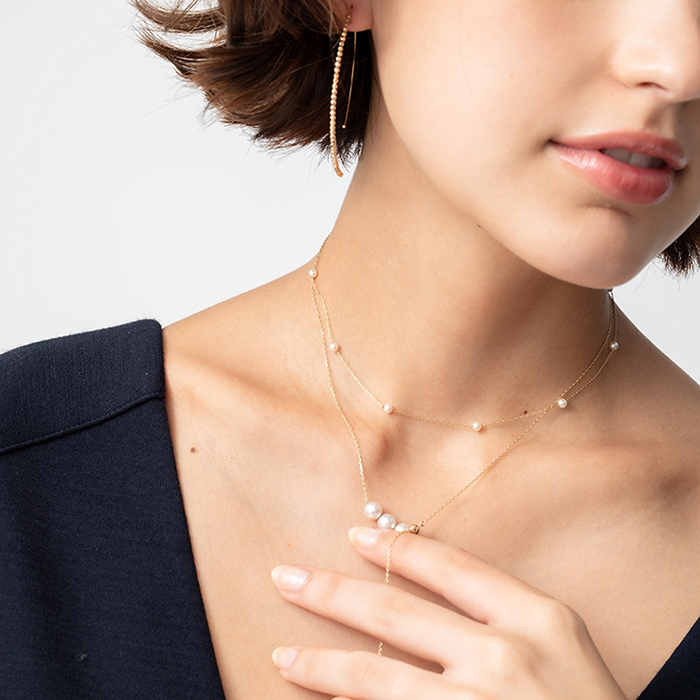 MIZUKI　ペンダントトップ ハートダイヤモンドチャームベルベットネックレス｜MIZUKI(ミズキ