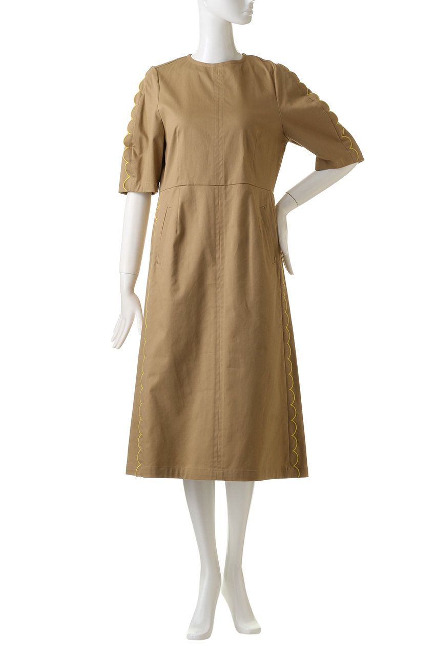 Muveil ミュベール スカラップチノワンピース ベージュ の通販 Elleshop エル ショップ Muveil ミュベール スカラップチノワンピース ベージュ の通販 Elleshop エル ショップ