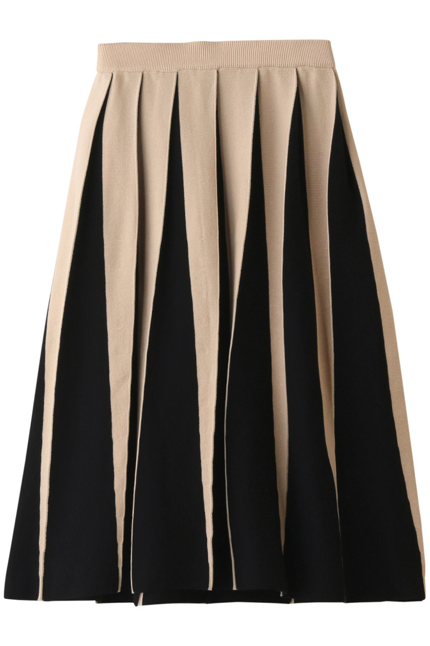 Muveil ミュベール ニットプリーツスカート ベージュ の通販 Elleshop エル ショップ