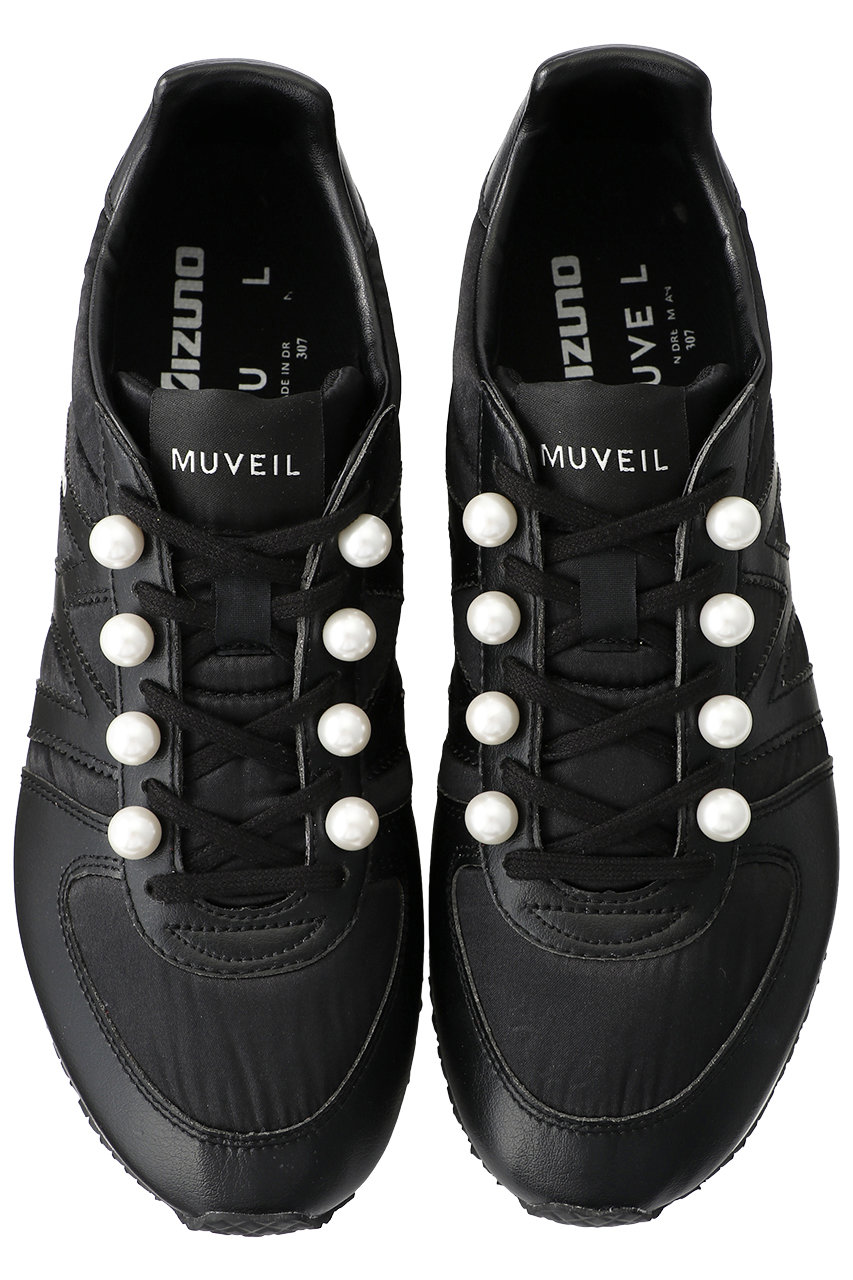 Muveil ミュベール ミズノコラボスニーカー ブラック の通販 Elleshop エル ショップ Muveil ミュベール ミズノコラボスニーカー ブラック の通販 Elleshop エル ショップ