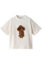 【予約販売】【ELLE SHOP 15th限定】トイプードルアップリケTシャツ ミュベール/MUVEIL ホワイト