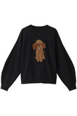 【ELLE SHOP 限定】トイプードルボリュームスリーブスウェット
