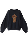 【ELLE SHOP 限定】トイプードルボリュームスリーブスウェット