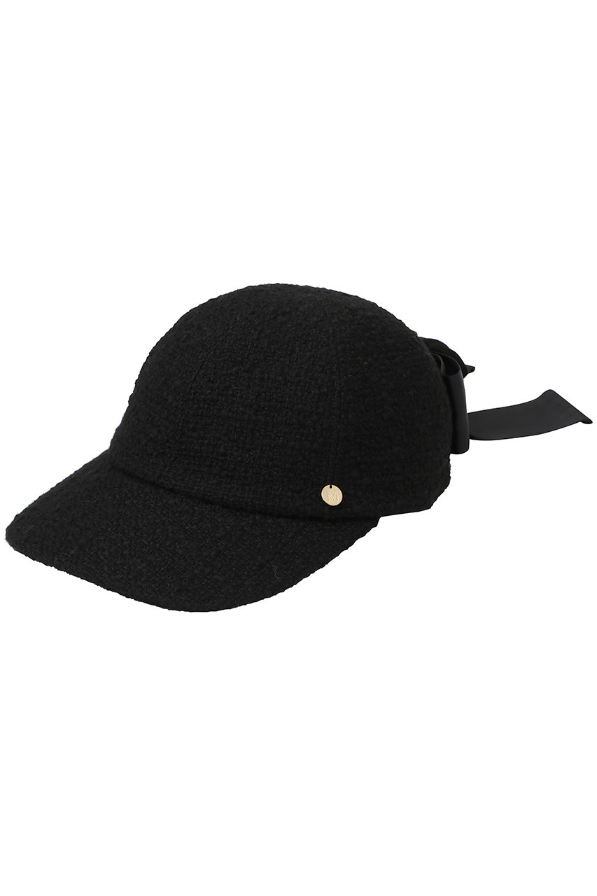 ミュベール/MUVEILのローズコサージュキャップ(ブラック/MA252EAC002)