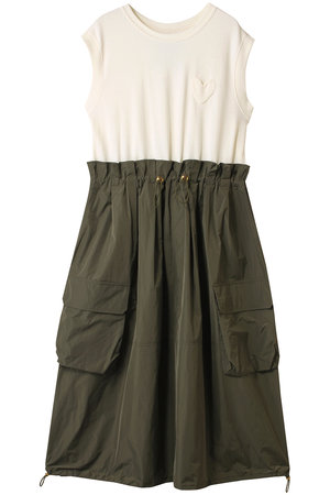 ミュベール/MUVEILのハートパッチミリタリーワンピース(110500/110503)