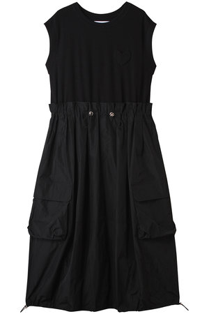 ハートパッチミリタリーワンピース