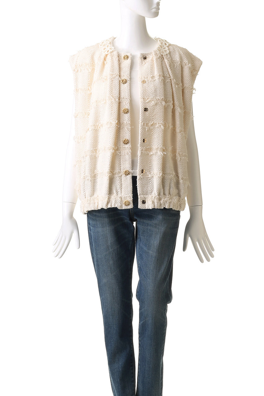 MUVEIL/ミュベール　襟ファー デニムジャケット MUVEIL/ミュベール 襟ファー デニムジャケット