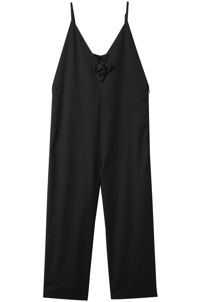 MUVEIL ローズコサージュサロペット (ブラック, 40) ミュベール ELLE SHOP MUVEIL ローズコサージュサロペット (ブラック, 40) ミュベール ELLE SHOP