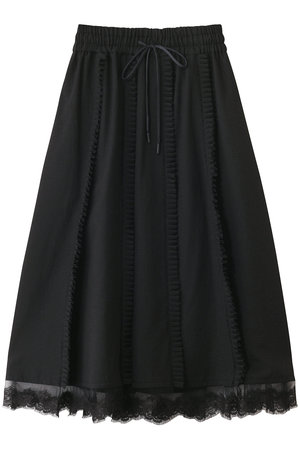 MUVEIL ミュベール　新品　黒ニットスカート パール装飾付き MUVEIL ミュベール新品黒ニットスカート パール装飾付き
