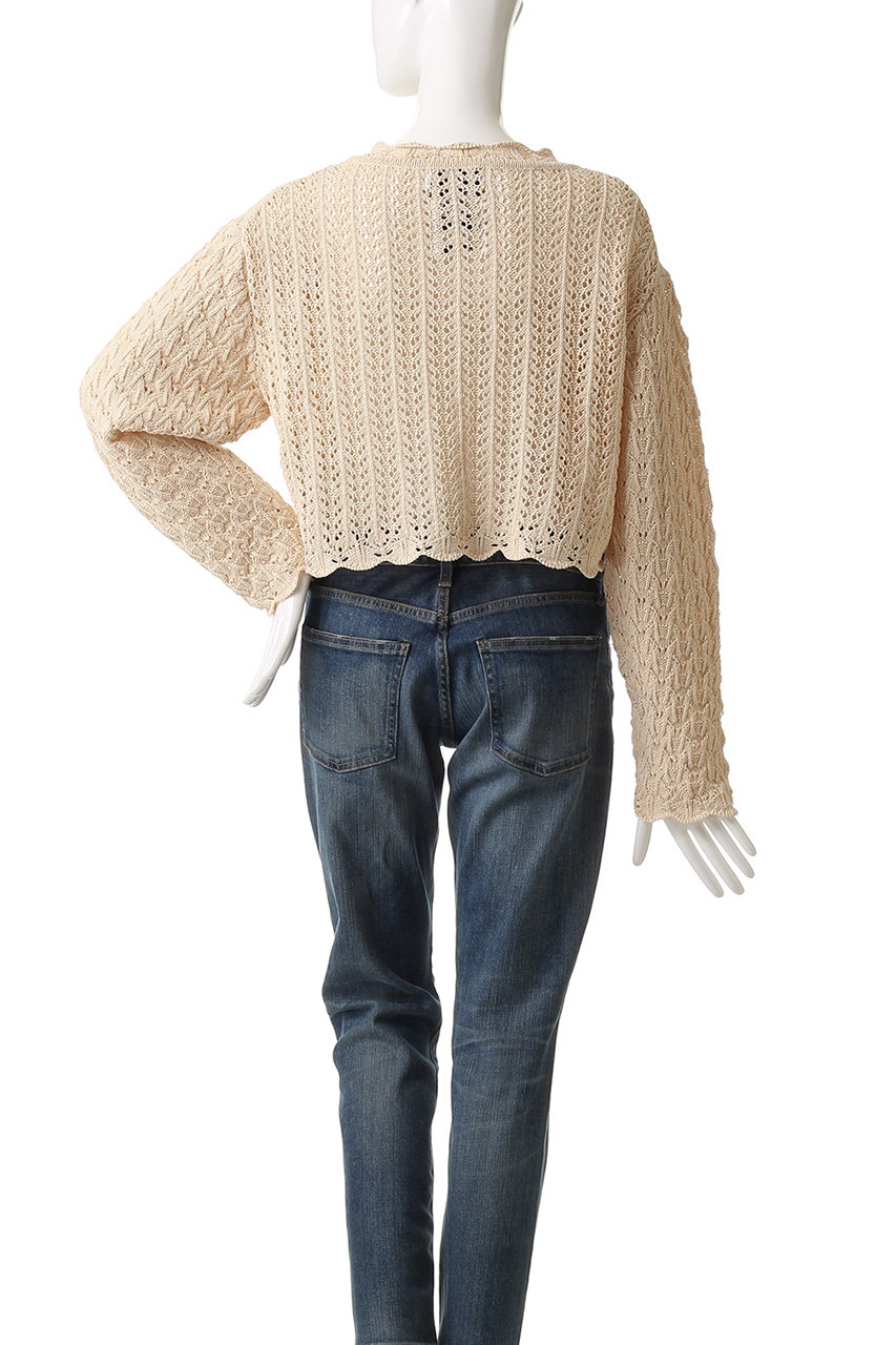 MUVEIL(ミュベール)｜かぎ針フラワーモチーフカーディガン