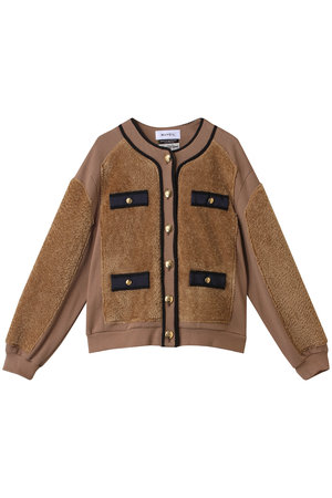 ミュベール/MUVEILの裏毛ボアブルゾン(110800/110802)