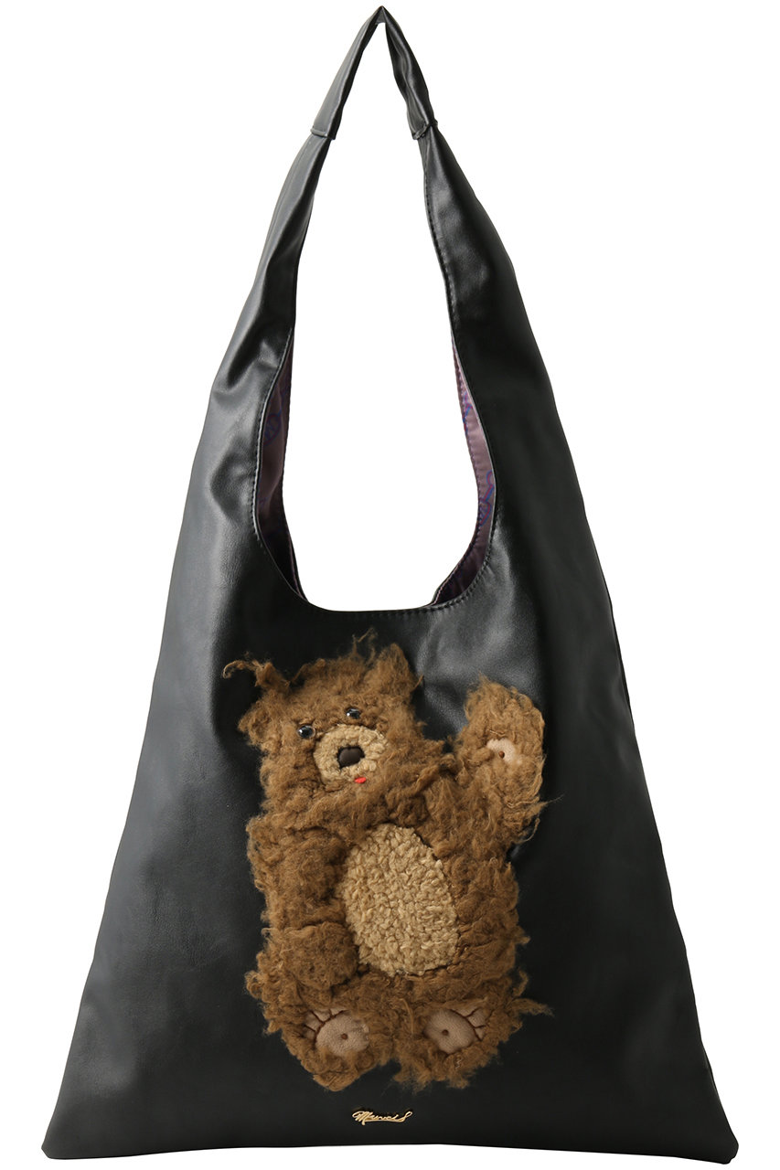 MUVEIL フェイクレザークマバッグ (ブラック, F) ミュベール ELLE SHOP MUVEIL フェイクレザークマバッグ (ブラック, F) ミュベール ELLE SHOP